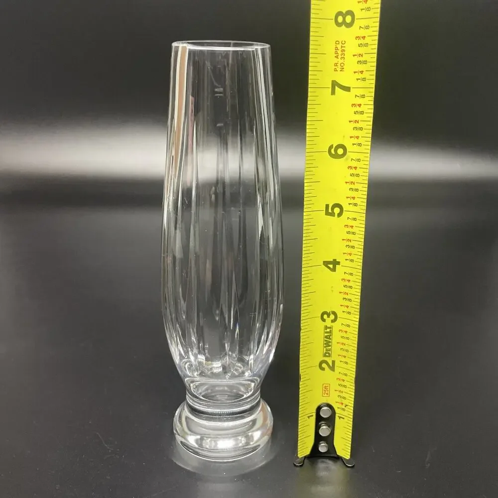 Wedgwood Decorative Collectible Full Lead Crystal Yugoslavian Bud Vase 8